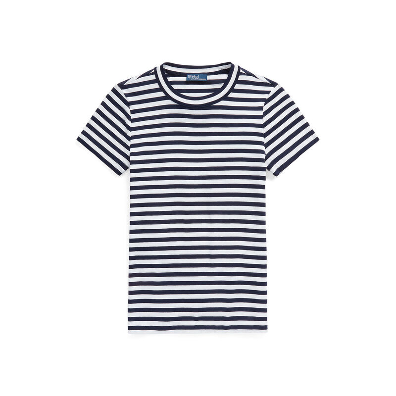 Polo Ralph Lauren Striped Ribbed Cotton Crewneck Tee image number 2